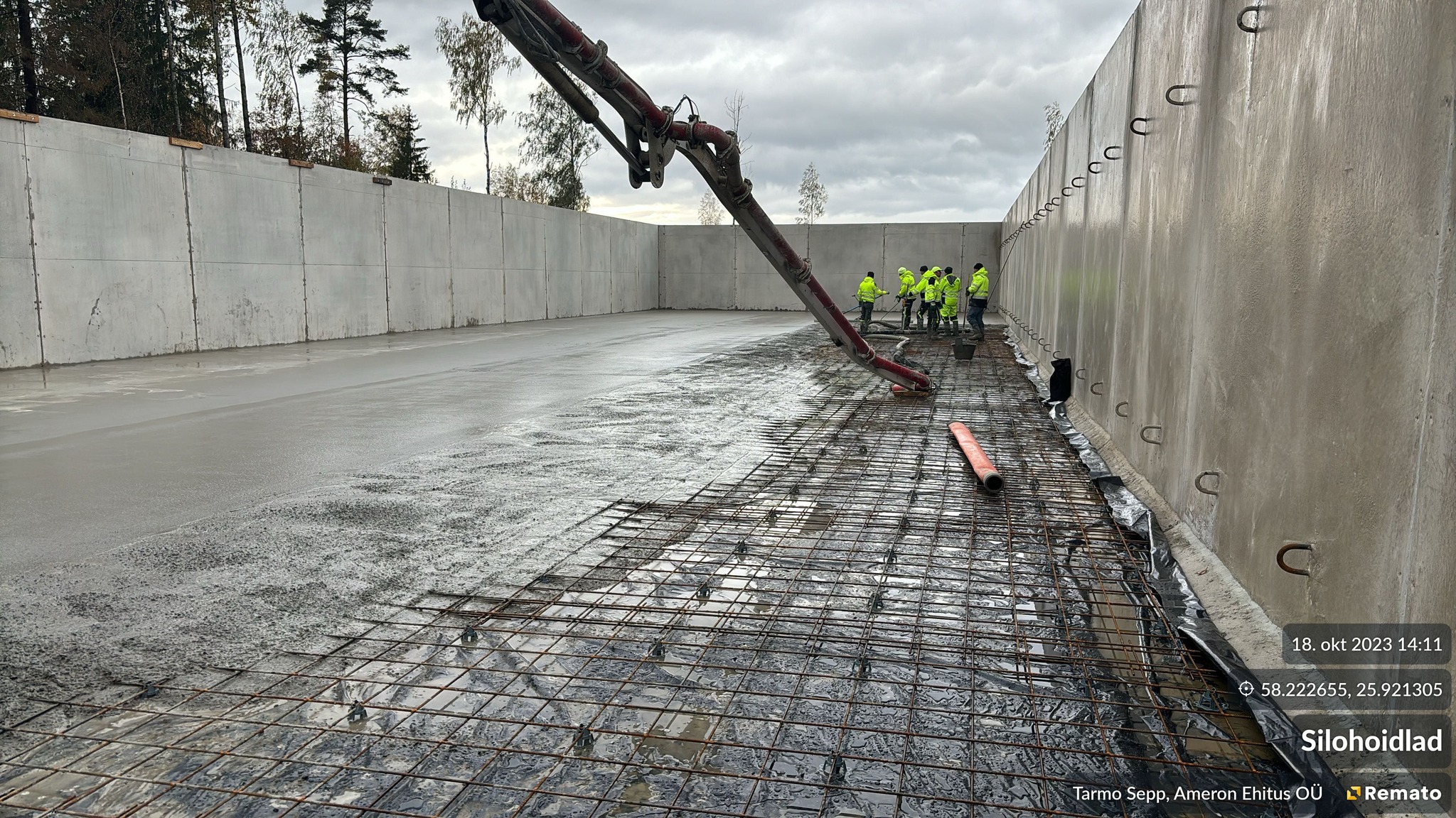 Silohoidja ehitus Viljandimaal